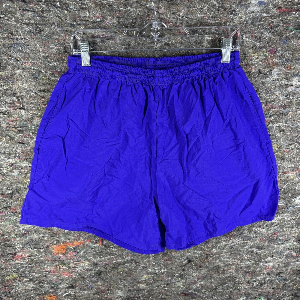 Mango Tree Shorts Mens 2XL Purple Nylon Elastic Waist‎ Drawstring Pockets USA